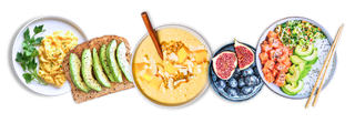 nourishing display of wholesome food