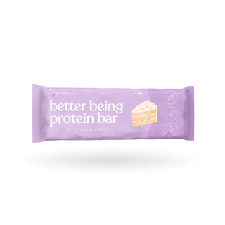 Birthday Cake Protein Bar by Sneaky Wholefoods, made with natural ingredients and packed with plant-based protein for a post-workout snack