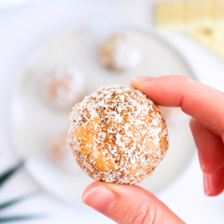 Mango Cheesecake Protein Balls