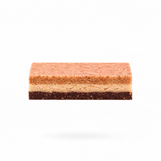 Peanut Butter caramel Snick Snack Protein Bar reveal bar inside