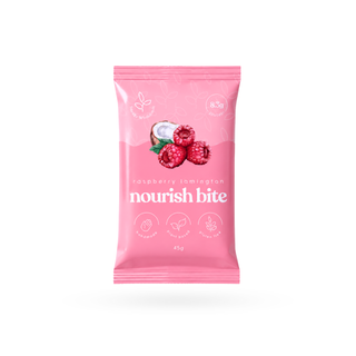 Raspberry Lamington Nourish Bite 45g