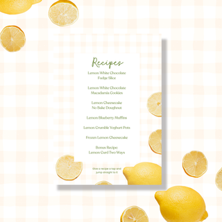 When Life Give You Lemons - Mini Recipe e‑Book