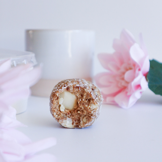 White Chocolate Macadamia Cookie Protein Balls