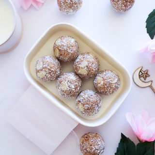 White Chocolate Macadamia Cookie Protein Balls