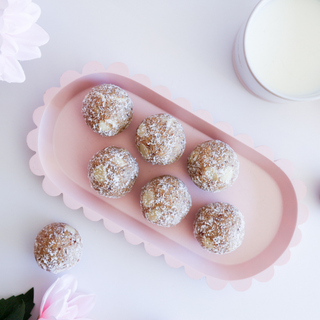 White Chocolate Macadamia Cookie Protein Balls
