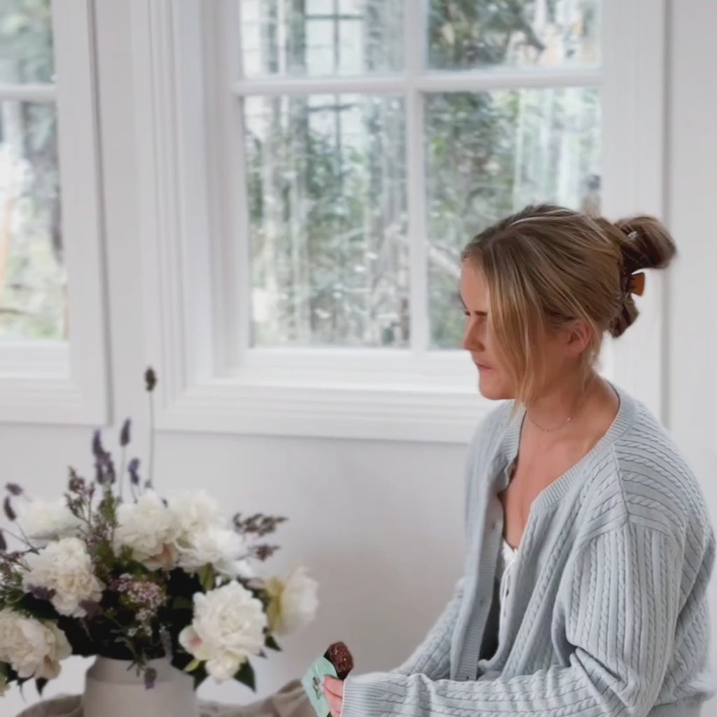 A video showcasing the enjoyment of Sneaky Wholefoods Mint Brownie Nourish Bite, illustrating how this indulgent snack fits into a healthy lifestyle, supporting our mission to deliver joy and nourishment in every bit