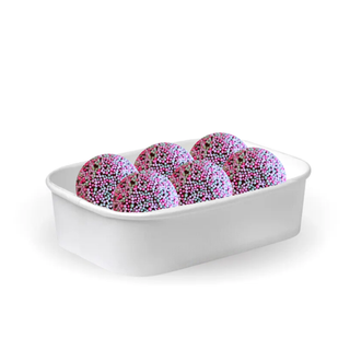 Chocolate Speckled Cake Pop Protein Ball Mock Up
