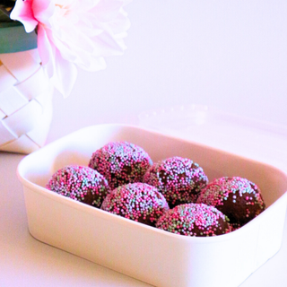 Chocolate Speckled Cake Pop Protein Ball in a pack of six