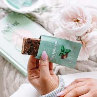 sneaky wholefoods nourish bite open showing the wholesome ingredients 